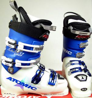 2008 Atomic RT TI 130 White/Blue Ski Boots 24.5