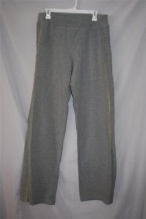   Yoga Sweatpants Lululemon Athletica Size L Gray Cotton Stretch EUC