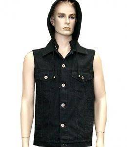 sleeveless denim jacket in Mens Clothing