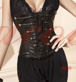 leather waist cincher in Corsets & Bustiers