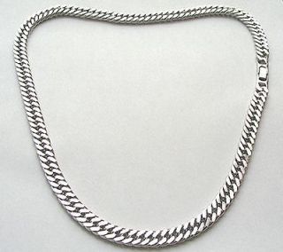 NEW RHODIUM PLATINUM 2X CURB LINK CHAIN MENS NECKLACE 10mm 20 or 