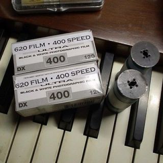 620 FILM B&W 400 speed film 2 ROLLS FRESH FOR BROWNIE