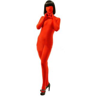 Womens Red Full Body Lycra Spandex Zentai Suit S XXL ZB06