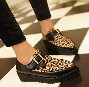 Leopard Creepers in Flats & Oxfords