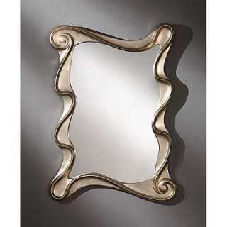 LARGE BEVELED DECORATIVE GOLD HANGING WALL MOUNT MOUNTED GLASS MIRROR
