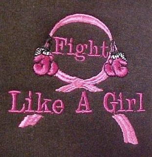 Fight Like A Girl Boxing Glove Brown Sweatshirt L New