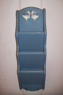   Made in Mexico WOOD Wooden Wall MAIL Letter HOLDER Rack ORGANIZER