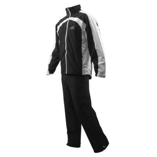 Woodworm Waterproof Golf Rain Suit Black/White MED