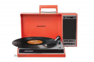   CR6016A RE Red Portable Suitcase Turntable Record Player NEW