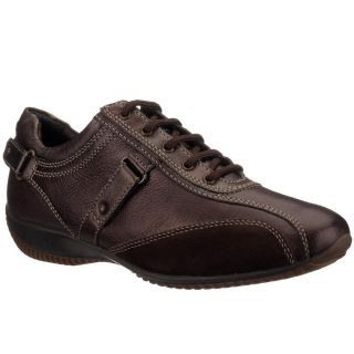 GEOX Respira Brown Leather Ladies Shoes/Trainers