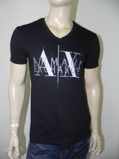 New Armani Exchange AX Mens Slim/Muscle Fit Graphic V Neck Shirt