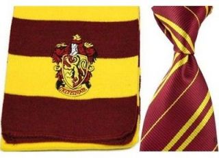 2pcs Harry Potter Gryffindor Wool Scarf+Tie Set Costume