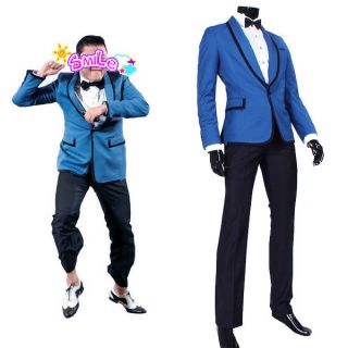   Jacket Premium PSY Costume Kangnam 江南 강남 Bule Suit Coat