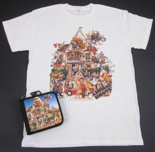 National Lampoons ANIMAL HOUSE T shirt + 24disc CD/DVD Wallet Case 