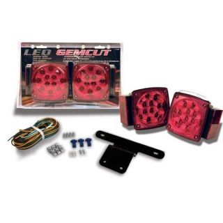 LED Boat Trailer Utility Enclosed Tail Light Kit Submersible Stop 