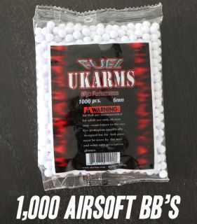NEW 1000 WHITE COLOR AIRSOFT GUN BBS PALLETS AMMO 6MM .12G