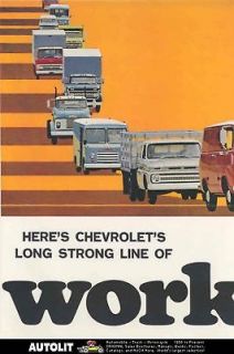 1965 Chevrolet Truck Ad Proof Pickup Stake Step Van
