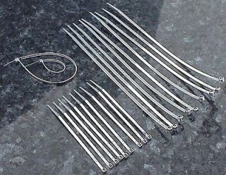 Set of 20 CHROME CABLE TIES for Harley Davidson Motorcycles