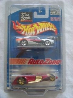Hot Wheels 2003 Auto Zone 2 Pack 67 Camaro & Trump Car Hammered Coupe 