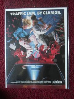 1988 Print Ad CLARION AM/FM Car Stereo Cassette Players ~ Traffic Jam