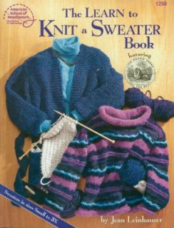 The Learn to Knit a Sweater Book by DRG Publishing Staff and Jean 