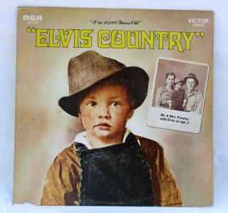 ELVIS COUNTRY Elvis Presley LP VG+ Record Album RCA Victor