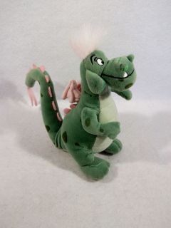 Walt Disney Petes Dragon Elliott 7.5 green pink plush toy doll Lampie