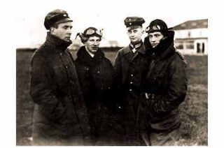 WW1 German Ace Richthofen Red Baron with Kurt Wolff, Fokker 1917 WWI