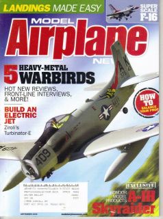 September 2008 MODEL AIRPLANE NEWS Magazine Ziroli Turbinator Kondor 