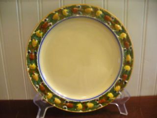 Adams Pottery Royal Ivory Hand Painted Fruit Motif Titian Ware Plate