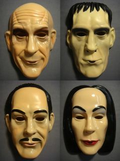 THE ADDAMS FAMILY GOMEZ MORTICIA UNCLE FESTER LURCH HALLOWEEN MASK PVC 