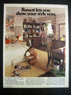 1972 Vintage Bassett Furniture School Girls Bedroom Ad