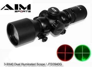 Aim Sport CompactTactica​l Rifle Scope 3 9x40 Red/Gr Illuminated 