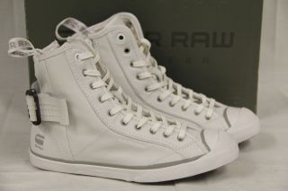 STAR Raw Womens GRADE Mortar Hi White Sz 5 / 36 Sneakers Shoes 