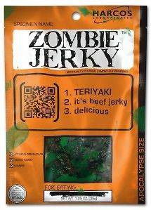 Evil Zombie GREEN Beef Terijaki Jerky Resident PARTY cosplay costume 