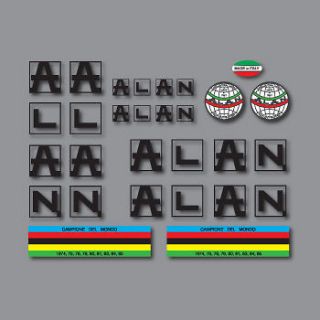 0312 Alan Bicycle Stickers   Decals   Transfers