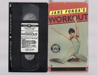 JANE FONDAS WORKOUT RARE 1982 KARL VIDEO VHS TAPE ORIGINAL WORK OUT 