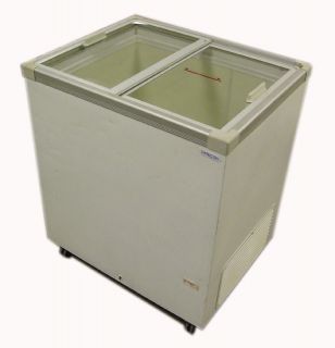 Fricon THG5SG Commercial Freezer 8.62 Cu.Ft w/ Flat Glass Sliding Tops