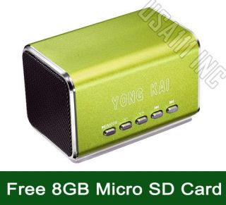  USB 8GB TF/Micro SD Card FM Radio Speaker For Ipod MP3 MP4 Player CD