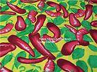 chili pepper fleece fabric