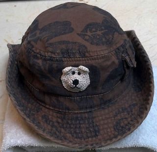 CHILDRENS PLACE TCP OUTBACK SAFARI HAT w/ HANDMADE BEAR 6 9 12 MONTHS 