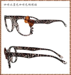   & FANCY ADORABLE New Hello KItty Bow Style Glasses Frame coffee Y9
