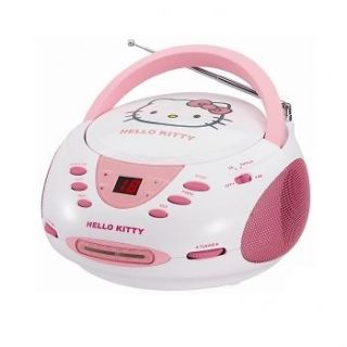 HELLO KITTY KIDS CHILDREN GIRLS iPOD iPHONE MP3 CD PLAYER IN AM/FM 