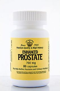 ENHANCED PROSTATE 80 Capsules Helps Remedy Prostatic Hyperplasia Beta 