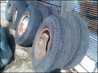 Dayton 20 inch wheels with 10:00X20 tires semi spoke rims
