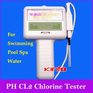 Pool SPA Water Quality PH CL2 Chlorine Tester Meter C