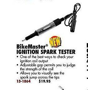 BIKE MASTER MOTORCYCLE IGNITION COIL SPARK TESTER NEW