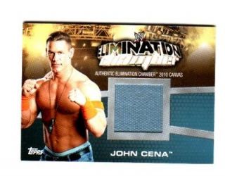 WWE John Cena Elimination Chamber 2010 Topps Canvas Event Used Ring 