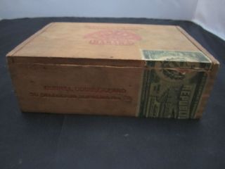 VINTAGE DUNHILL DOUBLE CLARO H.UPMANN HABANA WOOD CIGAR BOX 1912 CUBA