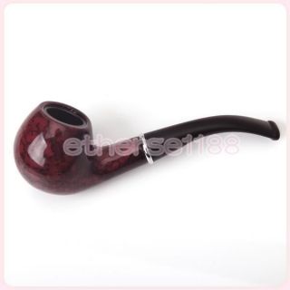 Delicate Tobacco Cigar Smoking Pipe Removable Mouthpiece Purplish Red 